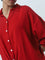 LOV Red Knot Detail Shirt