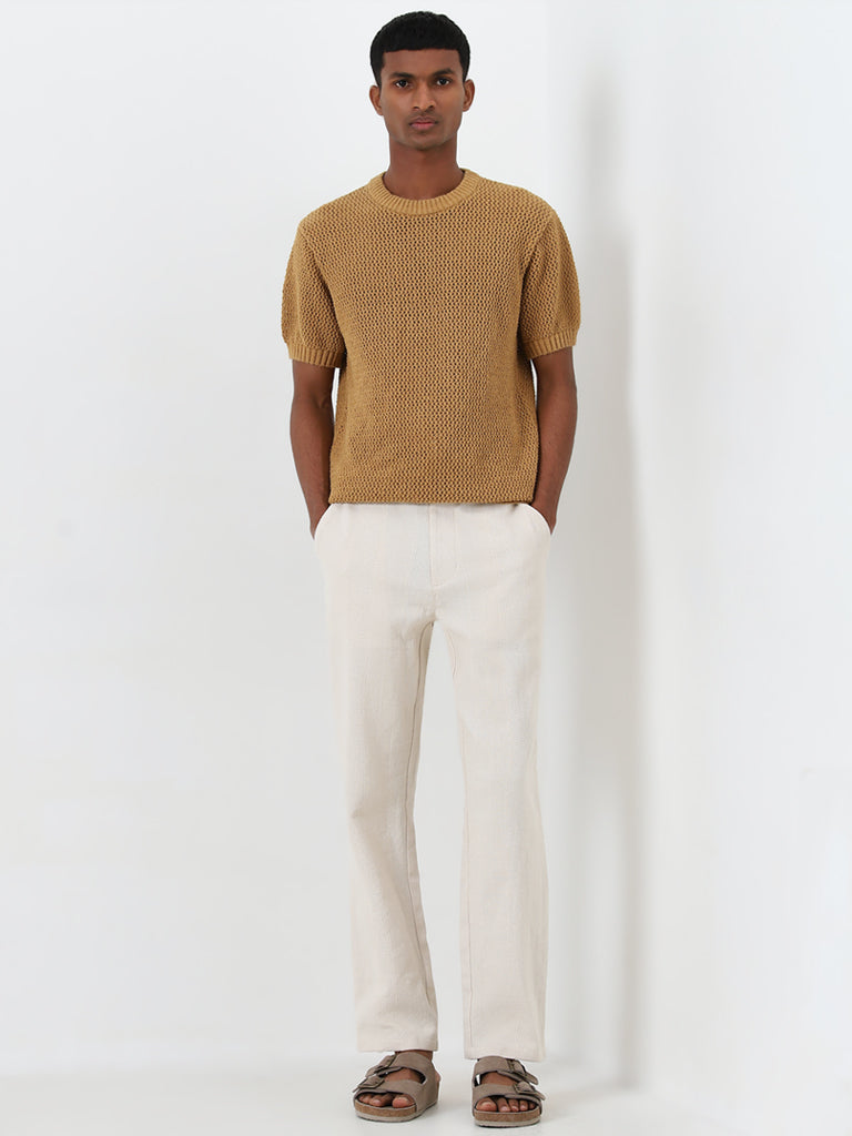 ETA Off-White Relaxed-Fit Mid-Rise Cotton Chinos