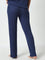 Wunderlove Blue Ribbed High-Rise Pants