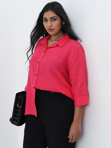 Gia Solid Pink Shirt