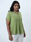 Gia Green Solid Top