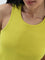 Studiofit Lime Ribbed Cotton Blend Tank Top