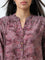 Utsa Mauve Abstract Printed Straight Kurti