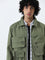 Nuon Olive Cargo-Style Relaxed-Fit Cotton Blend Jacket