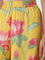 Utsa Yellow Bold Floral Printed High-Rise Cotton Palazzos