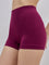 Superstar Burgundy Textured High-Rise Boy Shorts Brief