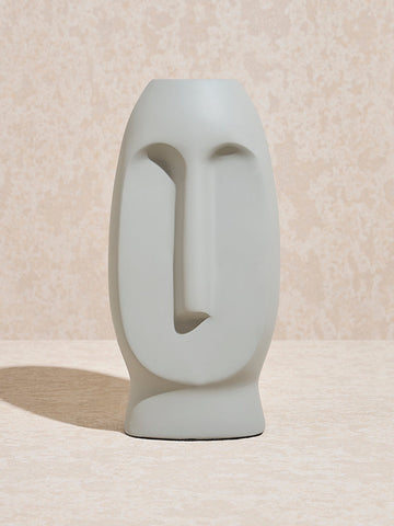 Westside Home Light Grey Marble Mix Face Decorative Object