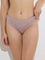 Wunderlove Light Mauve Lace Design Invisible Hi-Leg Brief