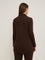 Wunderlove Brown Self-Striped Shirt