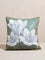 Westside Home Green Floral Design Cushion Cover