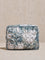 Westside Home Teal Floral Printed Bath Pouch
