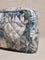 Westside Home Teal Floral Printed Bath Pouch