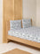 Westside Home Dark Green Printed King Bed Flat Sheet and Pillowcase Set