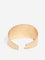 Westside Accessories Gold Textured Open Cuff Bracelets