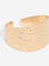 Westside Accessories Gold Textured Open Cuff Bracelets