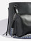 Westside Black Solid Tote Bag with Crossbody Bag