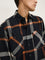 Nuon Black Checkered Relaxed-Fit Cotton Shirt