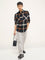Nuon Black Checkered Relaxed-Fit Cotton Shirt