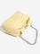 Westside Yellow Buckle-Detailed Top Hand Bag