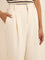 Wardrobe Off-White High-Rise Trousers with Belt