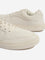 SOLEPLAY Off-White Perforated Lace-Up Sneakers