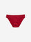 Wunderlove Red Solid Cotton-Blend Bikini Briefs - Pack of 3