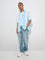 Nuon Light Blue Relaxed - Fit Mid - Rise Jeans