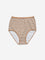 Wunderlove Light Taupe Printed Cotton-Blend Full Briefs - Pack of 3
