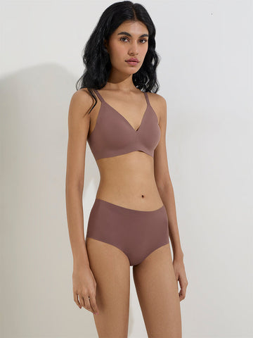 Superstar Brown Invisible Triangle Lightly Padded Bra