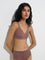 Superstar Brown Invisible Triangle Lightly Padded Bra