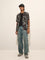 Nuon Black Abstract Printed Relaxed-Fit Shirt