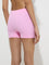 Superstar Pink Knit-Textured Boy Shorts Brief