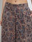 Utsa Taupe Botanical Design Cotton Palazzos