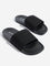 SOLEPLAY Black Perforated Striped Slides