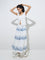 Bombay Paisley White Floral Embroidered Cotton Top