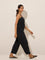 LOV Black Solid Jumpsuit