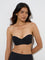 Wunderlove Black Self-Striped Under-Wired Bra