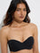Wunderlove Black Self-Striped Under-Wired Bra