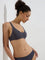 Wunderlove Charcoal Padded Cotton-Blend Bra