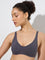 Wunderlove Charcoal Padded Cotton-Blend Bra