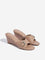 LUNA BLU Brown Buckle-Detailed Wedge-Heel Sandals