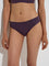 Wunderlove Plum Invisible Hi-Leg Cotton-Blend Brief