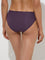 Wunderlove Plum Invisible Hi-Leg Cotton-Blend Brief