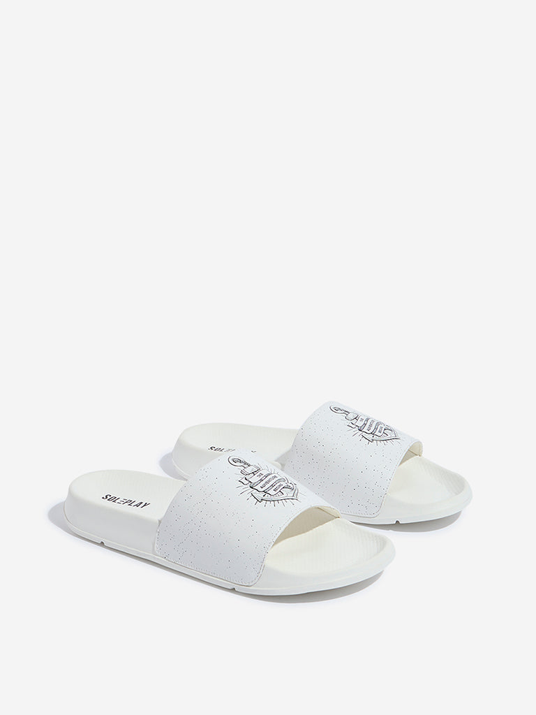 SOLEPLAY White Text Design Pool Slides