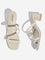 LUNA BLU Ivory Pearlescent Heel Sandals