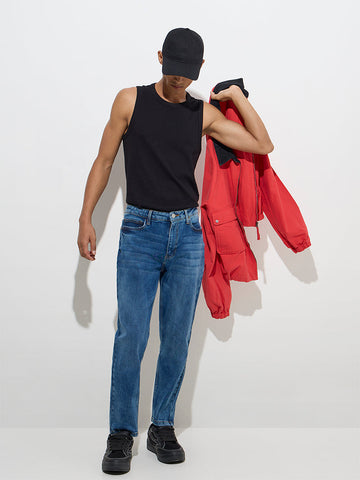 Nuon Blue Slim - Fit Mid - Rise Jeans
