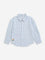 HOP Kids Blue Stripe Printed Cotton Shirt