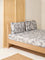 Westside Home Grey Foliage Printed Double Bed Flat Sheet and Pillowcase Set
