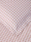 Westside Home Pink Gingham Checkered King Bed Fitted Sheet and Pillowcase Set