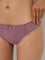 Wunderlove Mauve Lace-Detailed Brazilian Brief